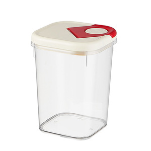Food Grade Airtight Storage Jar Rectangle 3800ml 2400ml 1100ml For <b>Rice</b> And Cereal Moisture Proof <b>Container</b> - Product Image 4