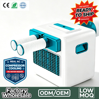 Climatiseur mobile portable sans eau, compresseur 3000 BTU, faible consommation d'énergie pour intérieur, extérieur, camping, camping-car, camion
