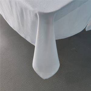 Bianco rotondo poliestere <span class=keywords><strong>cotone</strong></span> all'aperto festa banchetto <span class=keywords><strong>tovaglia</strong></span> di nozze tovaglie per eventi - Product Image 6