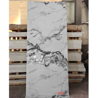 Décoration de construction nouvelle galaxie brillante Design Board1220 * 2440mm UV impression 3D panneau mural en marbre PVC