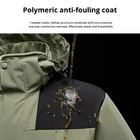 Automne hiver nouveau Couple Style hommes femmes 3-en-1 veste support coupe-vent chaud fermeture éclair solide détachable deux pièces extérieur manteau