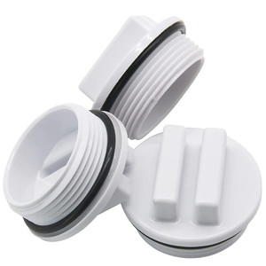 Bouchon antigel pour piscine avec joint torique en PVC blanc résistant à la corrosion pour utilisation hivernale en piscine gonflable - Product Image 2