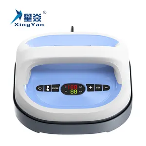 Xingyan 23*23cm portátil de transferencia de calor de mano pequeño Mini hierro fácil de operar sublimación camiseta impresión máquina de prensa de calor