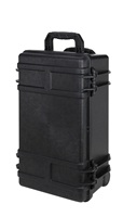 Grande valise de transport robuste à roulettes avec mousse OEM, étanche, antichoc, en plastique rigide, protection renforcée