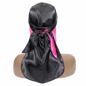 Custom Double 2 Layer Silky Durag Satin Dorag Long Tail Durags Head <b>Wrap</b> Headwear for Hair Protection Style Promotion Gift - Product Image 4