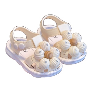 Princesse enfant en bas âge chaussures fleur rose antidérapant plage princesse bébé sandales 0-3 ans haute qualité bébé sandale - Product Image 1