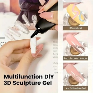 อุปกรณ์ทำเล็บมืออาชีพ เจลใส UV สำหรับตกแต่งเล็บ 3 มิติ ขนาด 15 กรัม ไม่ต้องเช็ด ไม่ต้องล้าง สำหรับออกแบบลายเล็บ - Product Image 4
