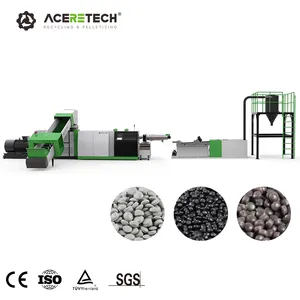 500-1000 kg/giờ chất thải Nhựa PP/PE phim tái chế pelletizing Máy Vít đơn LDPE/HDPE Túi tái chế granulators dòng ACS-H