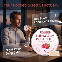 WELLBODY Bolsitas Orales Calmantes Personalizadas para Dormir, Sabor Frambuesa, Acción Rápida para Aliviar el Estrés, Relajación Nocturna, Etiqueta Privada, Empaque OEM