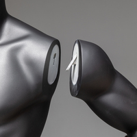Maniquí Deportivo Musculoso de Fibra de Vidrio con Pose Dinámica, Maniquí Atlético de Cuerpo Completo para Exhibición de Ropa Deportiva