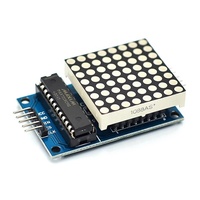 Modul kontrol tampilan Led MCU, Modul matriks LED titik 8x8 8*8 MAX7219