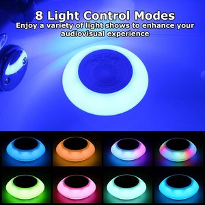 <span class=keywords><strong>Ufo</strong></span> hình dạng thiết kế IPX7 không thấm nước nhấp nháy ánh sáng hiển thị bơi nổi Bluetooth loa cho hồ bơi - Product Image 5