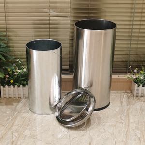 धातु कचरा बिन होटल लॉबी स्टेनलेस स्टील अधिकतम इनडोर कार्टन बॉक्स अनुकूलित ब्रश स्थायी भंडारण बाल्टी ग्राहक लोगो - Product Image 2