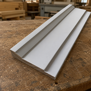 Zócalo de Pino Blanco Imprimado Biselado Pintable Listo para Instalar para Unión de Suelo y Pared Decoración Interior Venta al por Mayor - Product Image 6