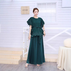 Issey Miyake collezione 2025 elegante graziosa gonna da pendolare di alta qualità snellente snellente Casual estivo lavabile" - Product Image 1