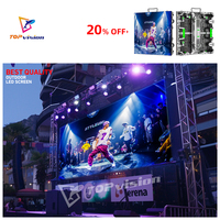 Pantalla LED para Exteriores TOPvision IP65 de 500x1000mm P2.6 P2.9 P3.91, Resistente al Agua, para Conciertos y Eventos