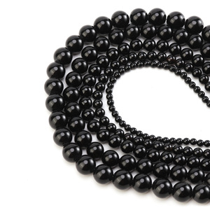 High Quality <strong>Black</strong> Agate Round Loose <strong>Beads</strong> 2/3/4/6/8/10/12mm Gemstone <strong>Bead</strong> Handmade for DIY Handmade Bracelet Jewelry Making - Product Image 4