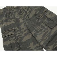 Dernier design de jeans baggy camouflage pour hommes Jeans cargo multi-poches d'extérieur Jeans empilés à la mode pour hommes Pantalons de camouflage