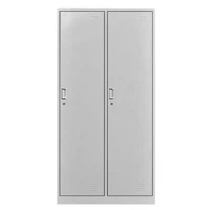 <strong>Lockable</strong> Metal Locker Work Clothes <strong>Storage</strong> <strong>Cabinet</strong> Staff Changing Room Wardrobe Gym 2 Door Steel Locker Metal Filing <strong>Cabinet</strong> - Product Image 1