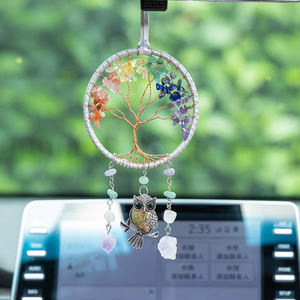 Haute qualité <span class=keywords><strong>pas</strong></span> <span class=keywords><strong>cher</strong></span> noir bohème cristal capteur de rêves voiture suspendu corde désodorisant fonctionnel - Product Image 2