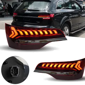 CZJF Car Lights for Audi Q7 LED Tail Light 2007-2016 Tail Lamp Rear Trunk Stop Brake Dynamic Signal Automotive Accessories