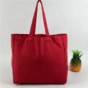 Vlakte Handgemaakte Katoenen Tassen Factory Canvas Mobiele Telefoon Tas Groothandel Tote Canvas Boodschappen Tassen