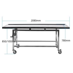 गोल फिन मोर्चरी कार्ट शव परिवहन मोर्चरी ट्रॉली मृत शरीर स्टेनलेस स्टील लाश ट्रॉली - Product Image 4