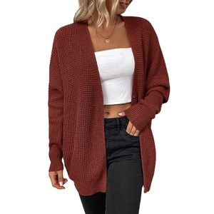 Cárdigan fino con un botón informal para <span class=keywords><strong>mujer</strong></span>, suéter de punto con <span class=keywords><strong>manga</strong></span> de murciélago a la moda para <span class=keywords><strong>mujer</strong></span> - Product Image 2