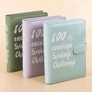 Vente en gros usine : Classeur de budget en plastique avec 100 enveloppes pour économies, planificateur de budget, enveloppes pour espèces, style professionnel, imprimé sérigraphié - Product Image 6