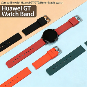 Bracelets de montre en silicone de 20 mm et 22 mm compatibles avec la montre Samsung Galaxy, bracelet de remplacement sport souple avec boucles à ardillon colorées - Product Image 5