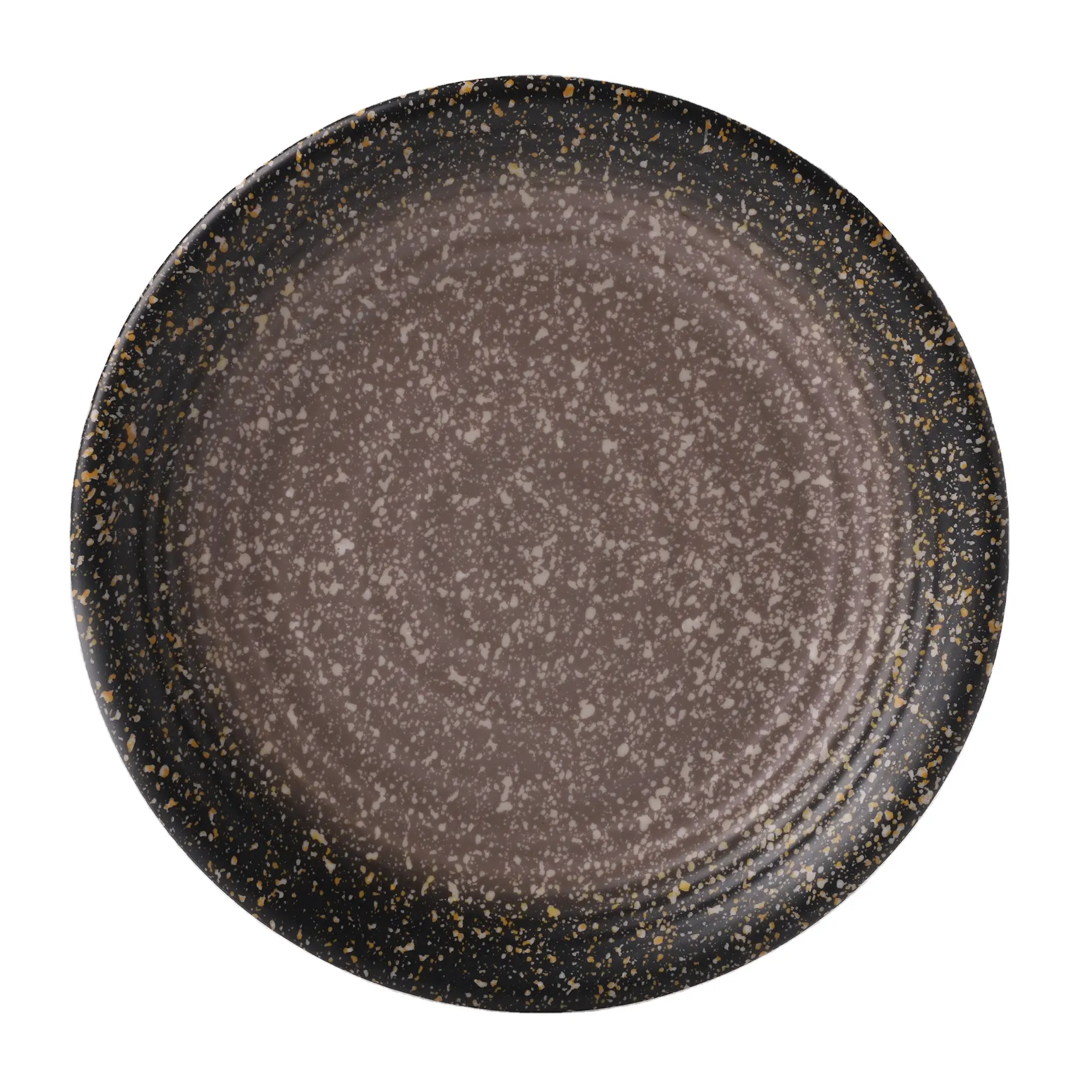 7.5'' Inch Melamine Round Plate Set Marble Stone Pattern Wholesale Unbreakable Plate and Dish Platter