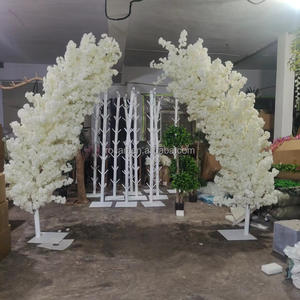 Cherri Blossom albero bianco finto <span class=keywords><strong>fiore</strong></span> <span class=keywords><strong>di</strong></span> ciliegio artificiale per matrimonio sfondo finto matrimonio - Product Image 4