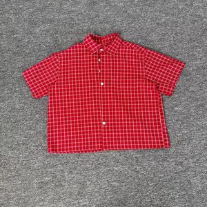 <span class=keywords><strong>Chemise</strong></span> en coton ample pour <span class=keywords><strong>homme</strong></span>, manches courtes, imprimée, personnalisable, 5XL <span class=keywords><strong>6XL</strong></span>, OEM, à carreaux, rétro, streetwear décontracté, impression de logo, légère et respirante - Product Image 1
