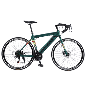 Bicicleta de carreras de carretera 700C de alta calidad de fábrica de China lista para enviar con horquilla de acero y sistema de frenos de disco logotipo personalizado color - Product Image 6