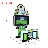 Console de jeu de football à deux joueurs à pièces, machine d'arcade de combat de football