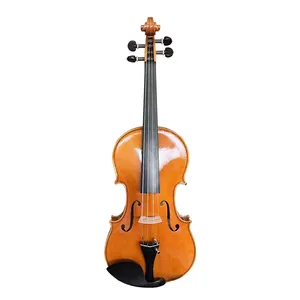 Violon à l'huile fait à la main 100% aiersi sinomusic or jaune série d'artiste accessoires ébène ensemble de violon