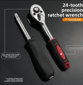 53-piece Chrome Vanadium Steel Multi-function Repair Household Auto Repair <strong>Ratchet</strong> <strong>Wrench</strong> Socket Set PC Combination Tool Plastic - Product Image 4