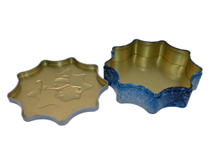 Snowflake Shaped Christmas Tin <b>Box</b> Custom Printed Food Grade <b>Metal</b> Cookie Candy Gift Tin Can Irregular Shape Festive Packaging - Product Image 3