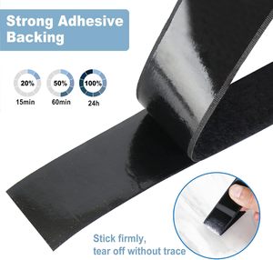 Fita Adesiva de Velcro com Reforço de Nylon, Alta Adesão, Auto-Adesiva, Sem Marcas, para Telas e Cortinas - Product Image 3