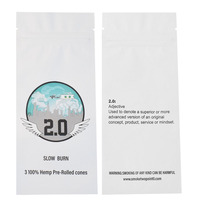 Paquet en plastique résistant imprimé personnalisé Paquet d'échantillon plat à trois joints latéraux Feuille d'aluminium Fermeture à glissière Mini petit sachet en Mylar Sac d'emballage