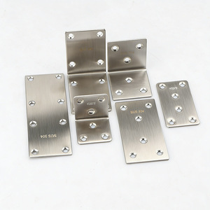 Supports d'angle en acier inoxydable 304 en forme de L, connecteurs de meubles durables, quincaillerie de placard - Product Image 4