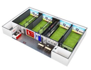 Nouvelle technologie gagner de l'argent virtuel réalité fitness <span class=keywords><strong>jeu</strong></span> motion equitment intérieur simulé de <span class=keywords><strong>tennis</strong></span> - Product Image 4