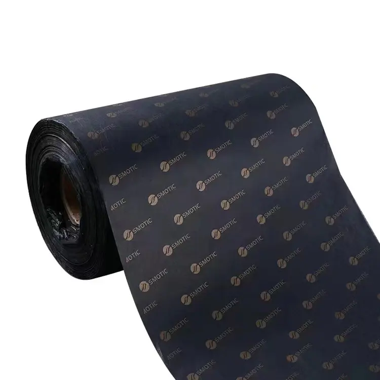 Kertas tisu pembungkus hitam ramah lingkungan kertas pembungkus penuh gambar kustom gulungan penuh kertas pembungkus kado kustomisasi