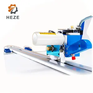 Electric round knife straight cutting fabric Cloth end rotary cutter price longer handle roller blinds edge cutting machine
