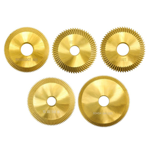 Discos de Corte HSS Dorados Resistentes de 60/70/80 mm, Cuchilla de Acero Industrial para Máquinas de Corte DIY y OEM, Trabajo de Metales - Product Image 1