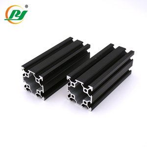 Rail d'<span class=keywords><strong>aluminium</strong></span> anodisé <span class=keywords><strong>noir</strong></span>, 20x20x20, fente 2020 V, série 40 20, norme européenne, Extrusion anodisée - Product Image 1