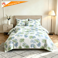 Parure de lit 100 % coton doux pour la peau, ensemble de draps de luxe imprimés, housse de couette et couverture de lit