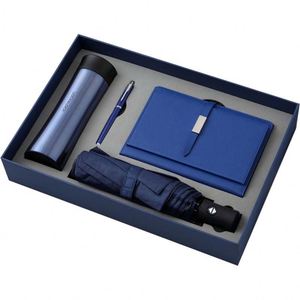 Set de Regalo de Graduación con Termo Metálico con Cierre, Paraguas y Cuaderno, Logotipo Personalizado, Elegante Caja de Regalo Empresarial - Product Image 2