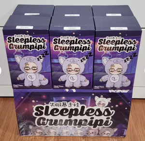 Sleepless Grupipi Insomnia Out of Control Baby Vinyl Plush Blind Box Juego de moda Personaje Colgante Chica Regalo de cumpleaños Adornos - Product Image 1
