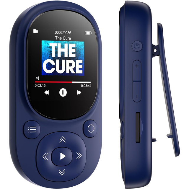 MP3 Player with Clip on Music Player Portable Small Size Easy to Use 2026 New Release Audio Player Blue Color Factory Directly